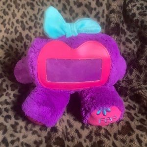 Furry weighted phone holder